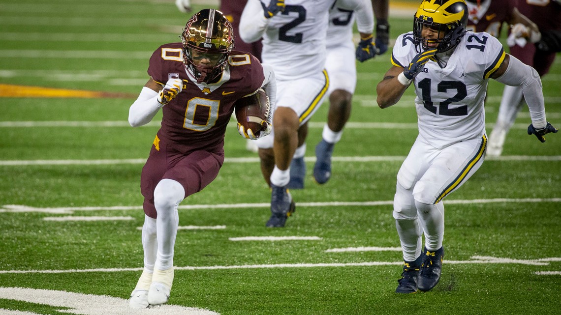 Gophers receiver Rashod Bateman steps over freshman wall and into U record  books – Twin Cities