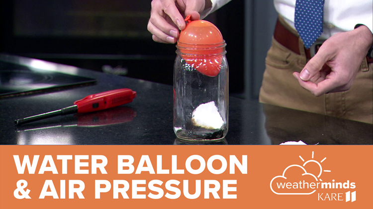 WeatherMinds Experiments: Water balloon and air pressure