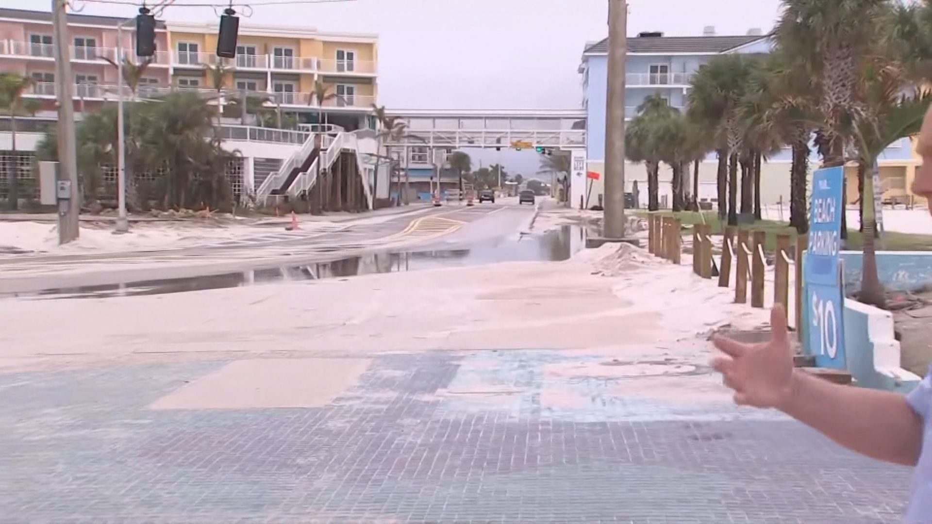 NBC's Jay Gray reports that Fort Myers Beach is virtually empty as Florida residents brace for Hurricane Milton.