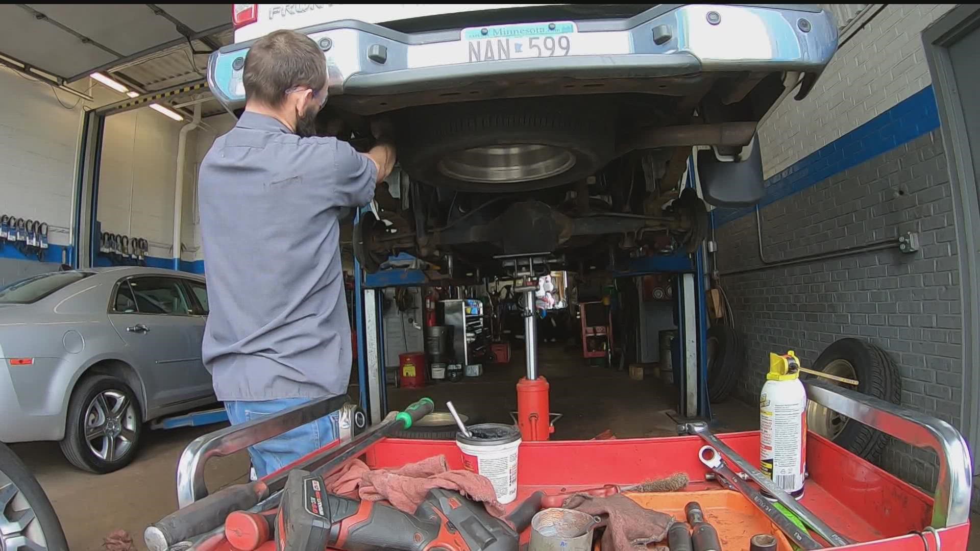 The shortage has brought a lot of interest to the Newgate School in Minneapolis, where they train the next generation of automotive technicians.