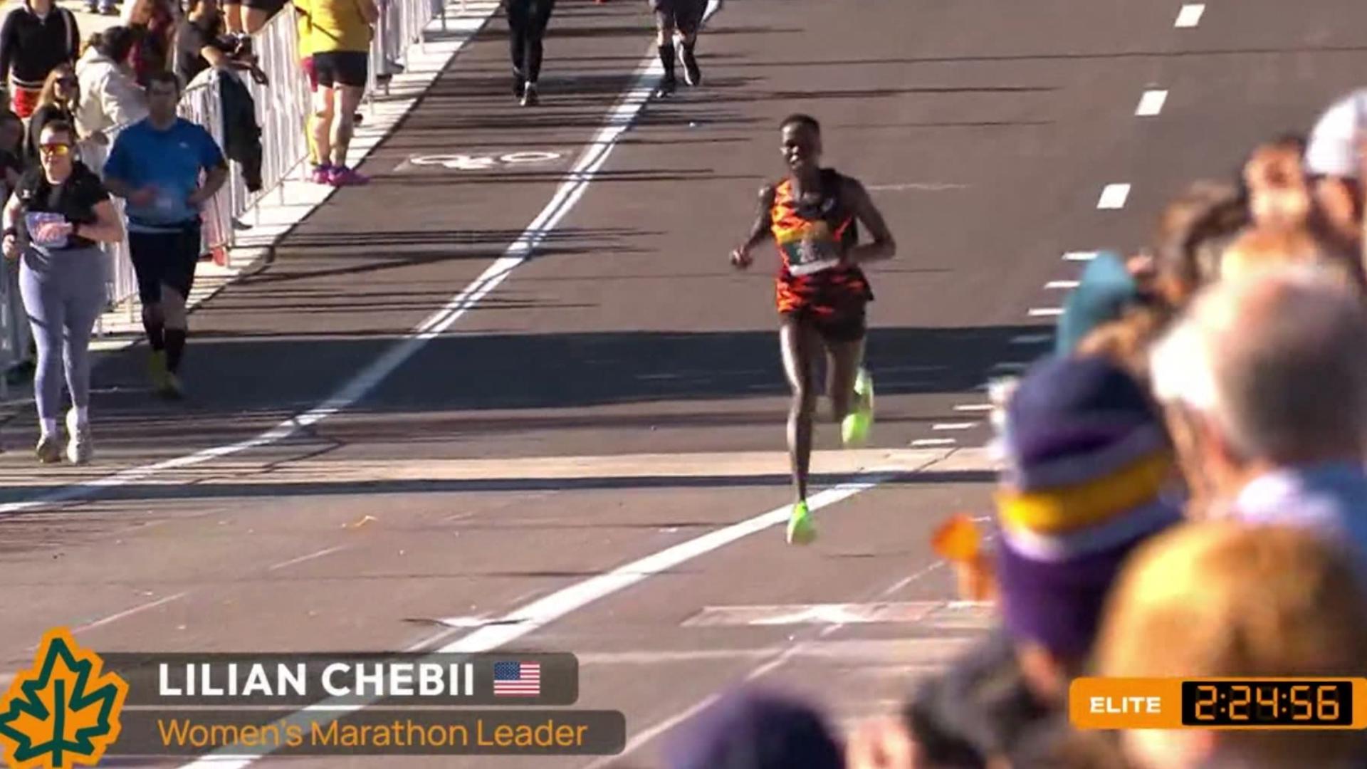 Victor Shitsama and Lilian Chebii win Twin Cities Marathon; Chebii breaks 25-year-old course record with 2:25:26