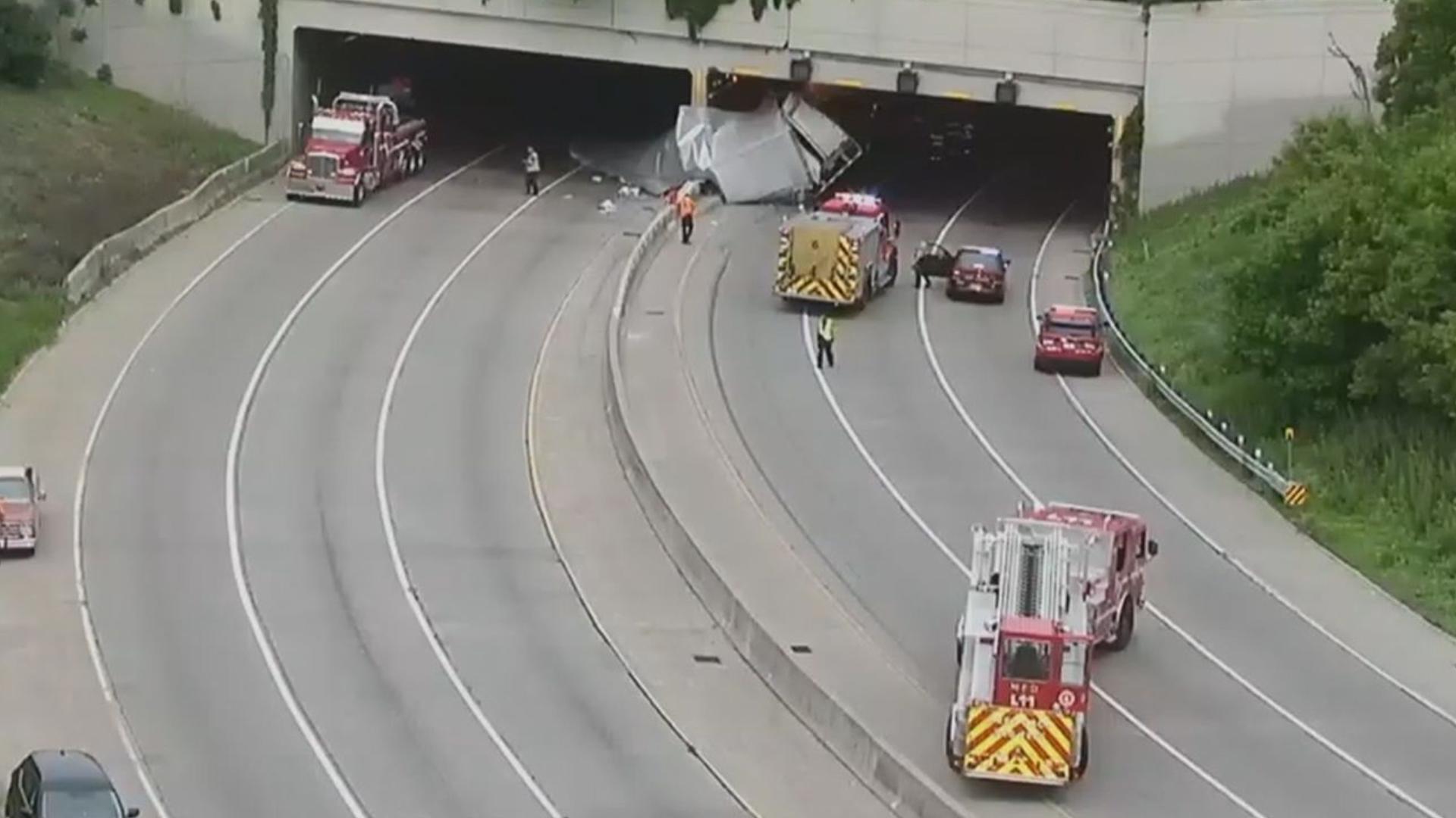 Minnesota State Patrol said the driver had non-life-threatening injuries.