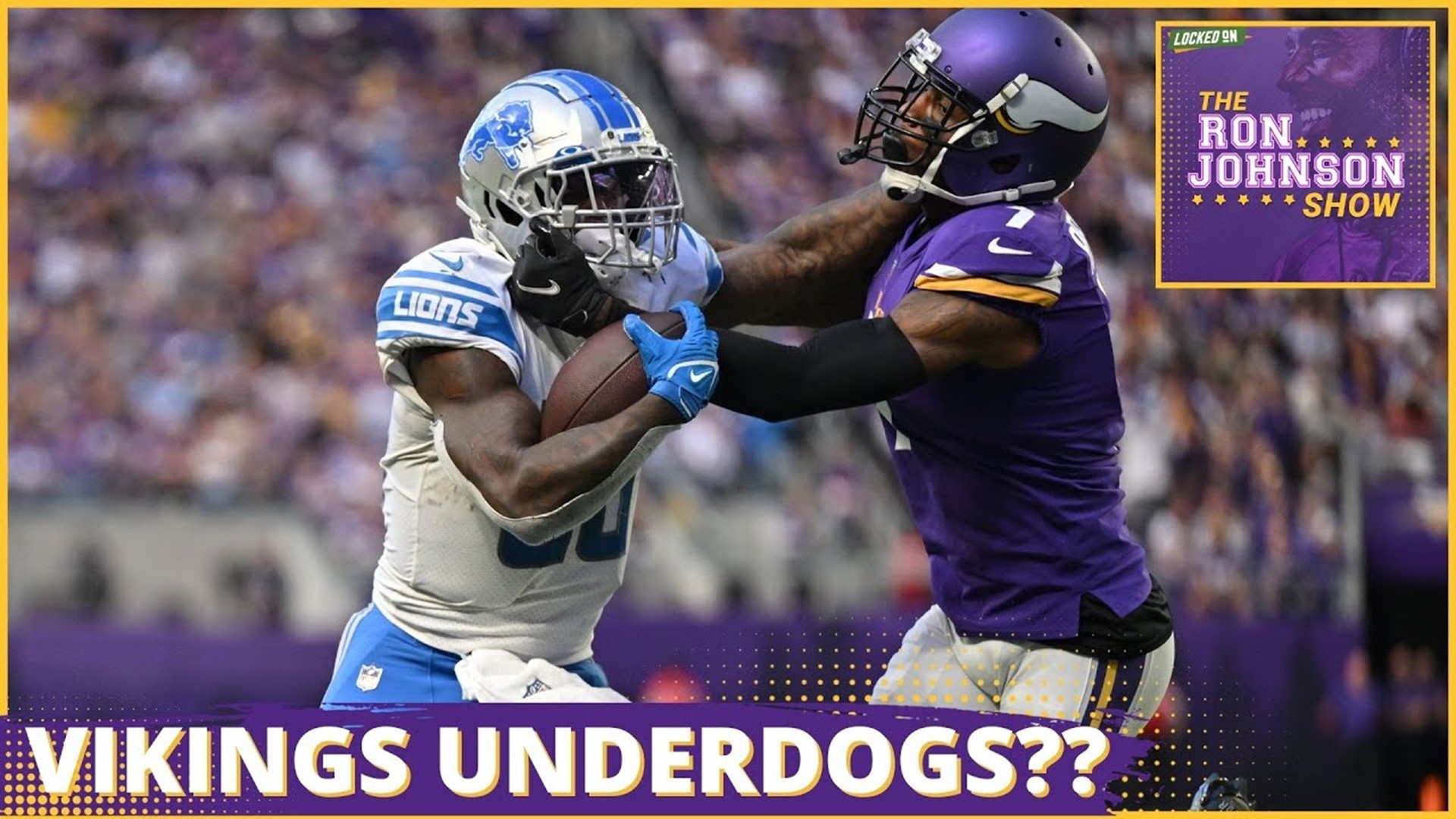 The Minnesota Vikings are underdogs against the Detroit Lions??? Ron Johnson is mystified by the line.
