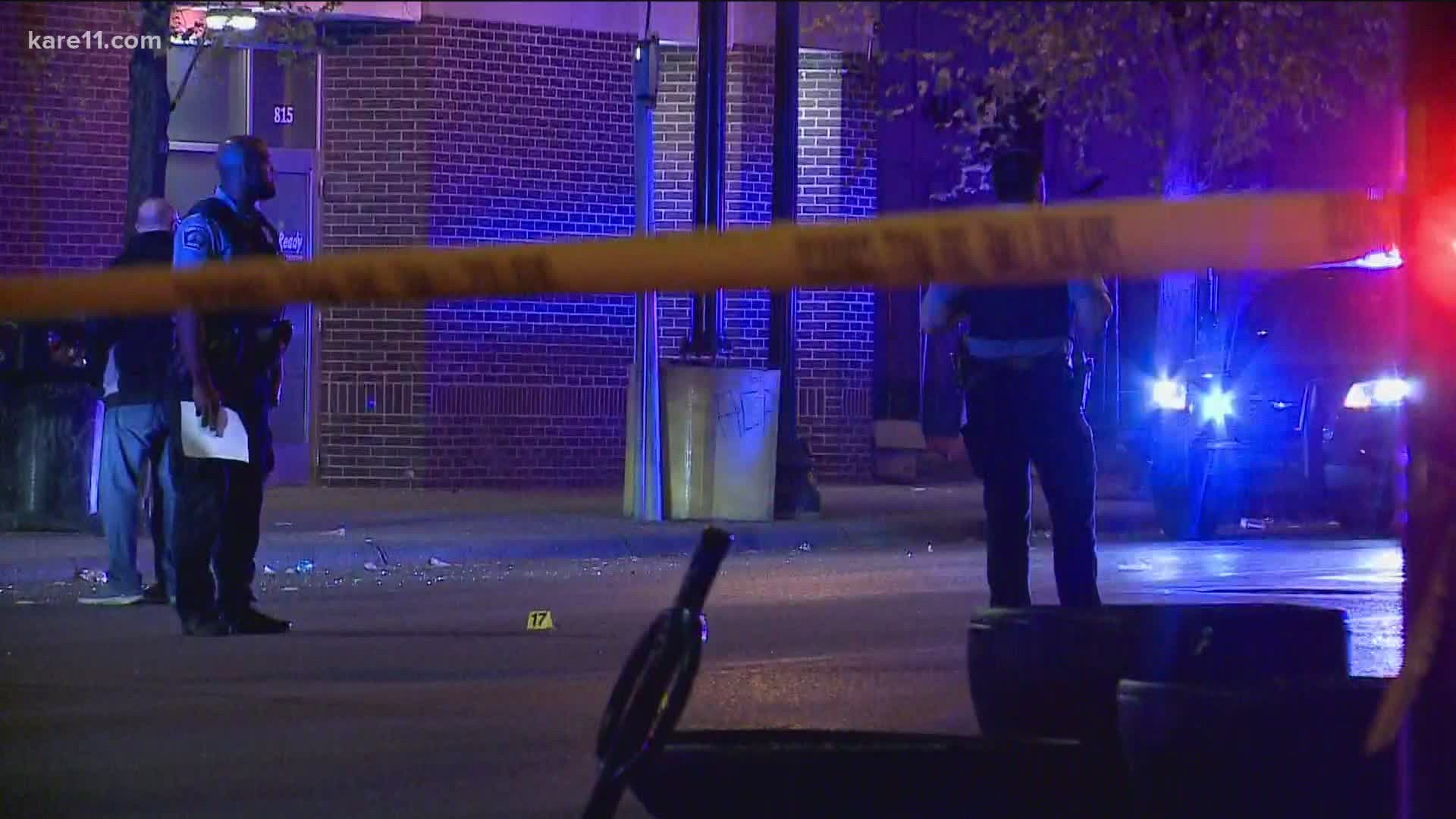 Police said a man was fatally shot and a woman in critical condition after being struck by a car