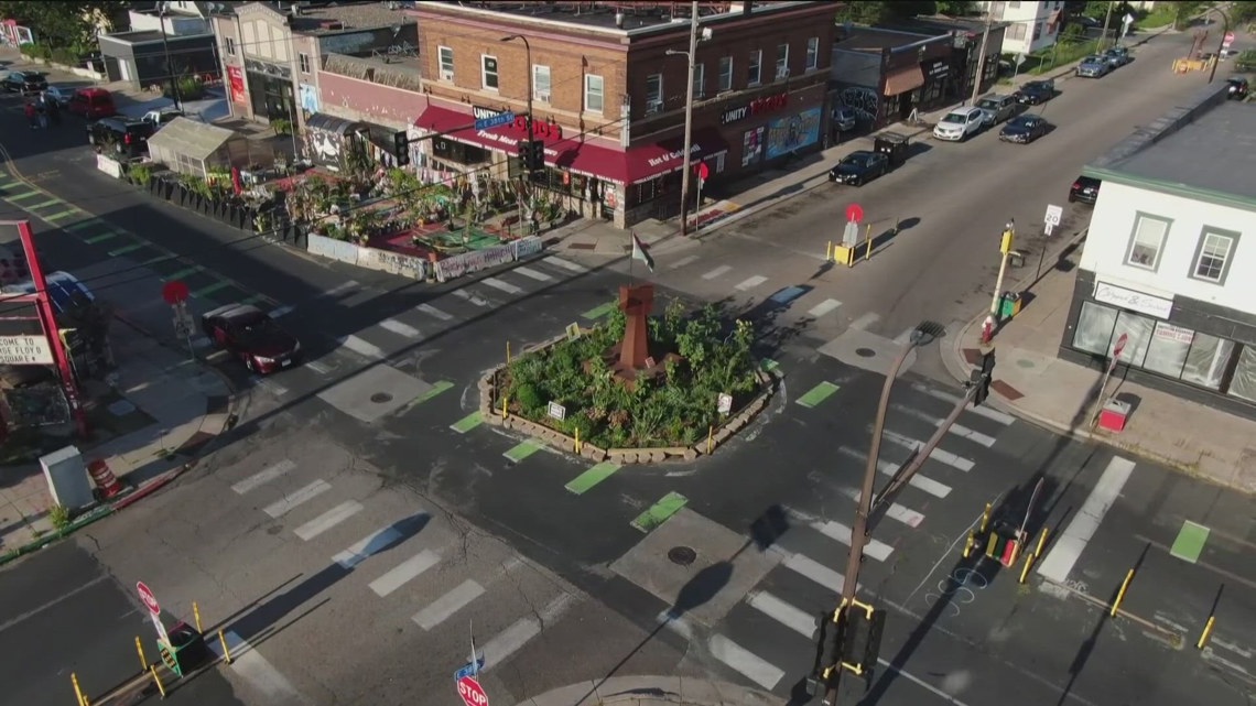 Minneapolis reveals renderings of potential pedestrian plaza at George Floyd Square