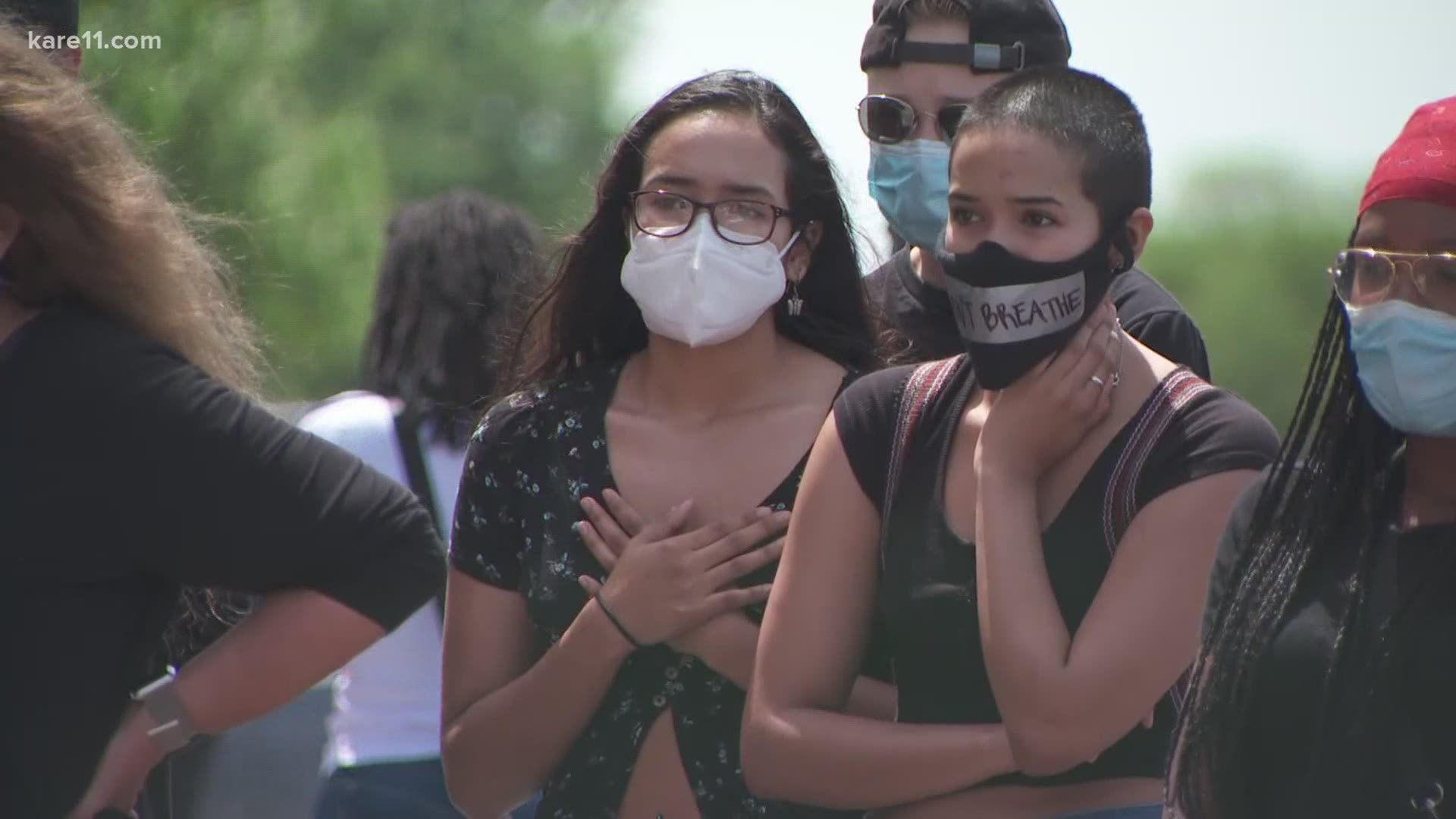 Most of the demonstrators are wearing masks, but health officials say we may still see a spike in new COVID-19 cases.