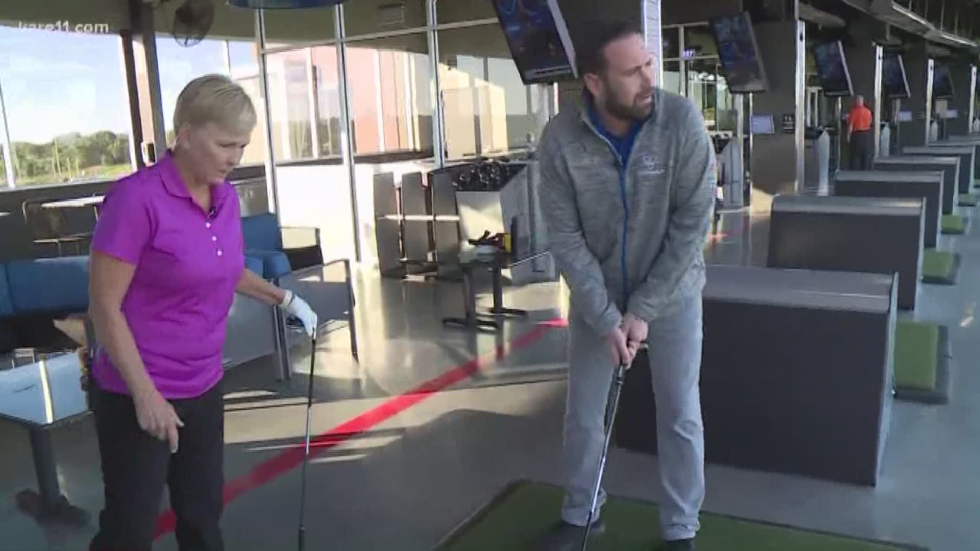 Topgolf -- the 65,000-square-foot entertainment venue in Brooklyn Center -- is finally open. KARE 11's Lee Valsvik gets a look around. https://kare11.tv/2MFlO08