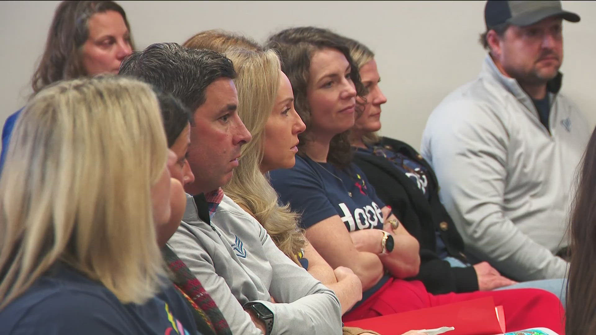 Several parents spoke at the forum organized by the Mounds View mayor.