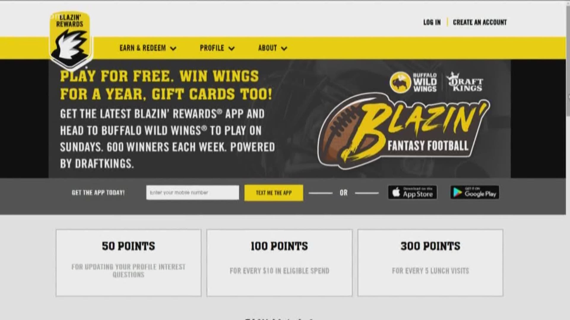 BWW launches free fantasy football game on app kare11