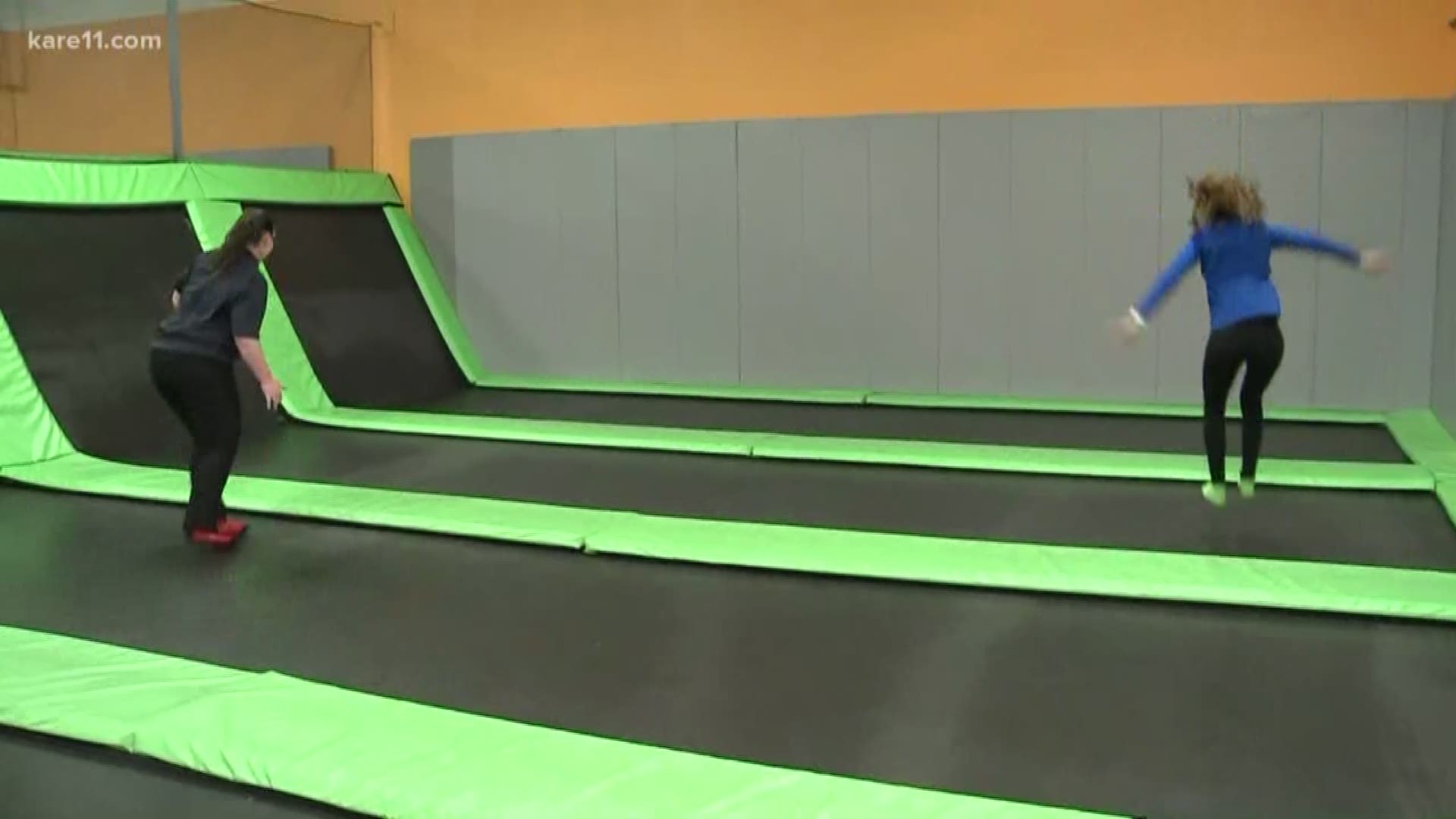 Ellery McCardle tries out a trampoline park as a potential Christmas gift. https://kare11.tv/2BgKJ7Z