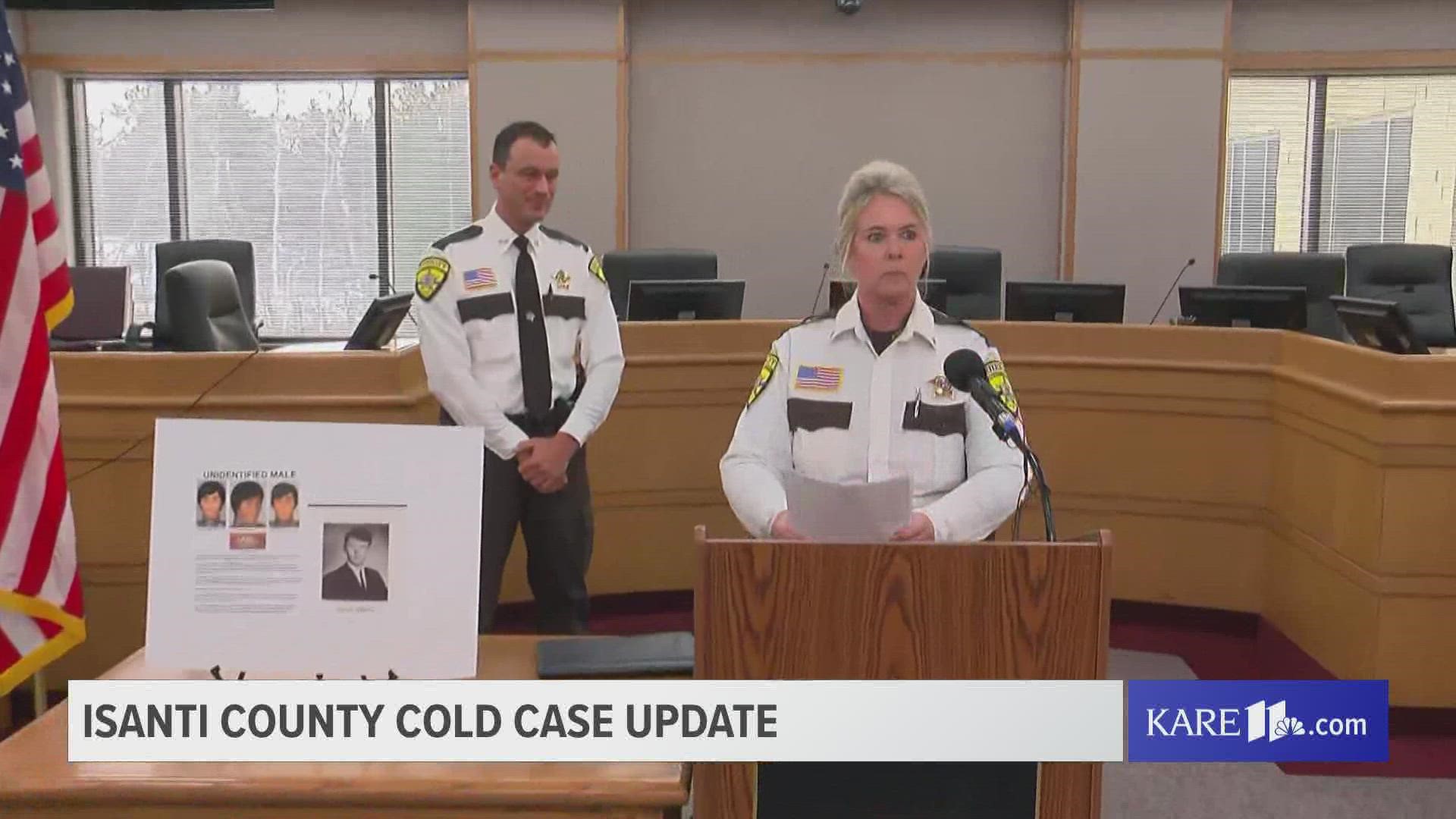 Investigators say new DNA technology has identified human remains found in 2003 as belonging to Donald Rindahl, a man missing since 1970.