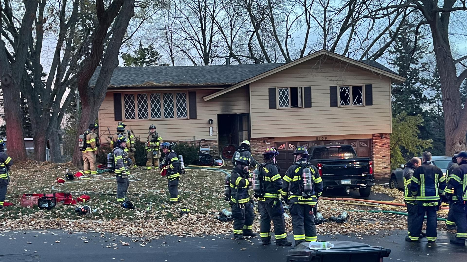 Neighbors say an older man and his son live in the home on the 8100 block of 38th Ave. N. It is unclear at this time whether both were home when the fire broke out.