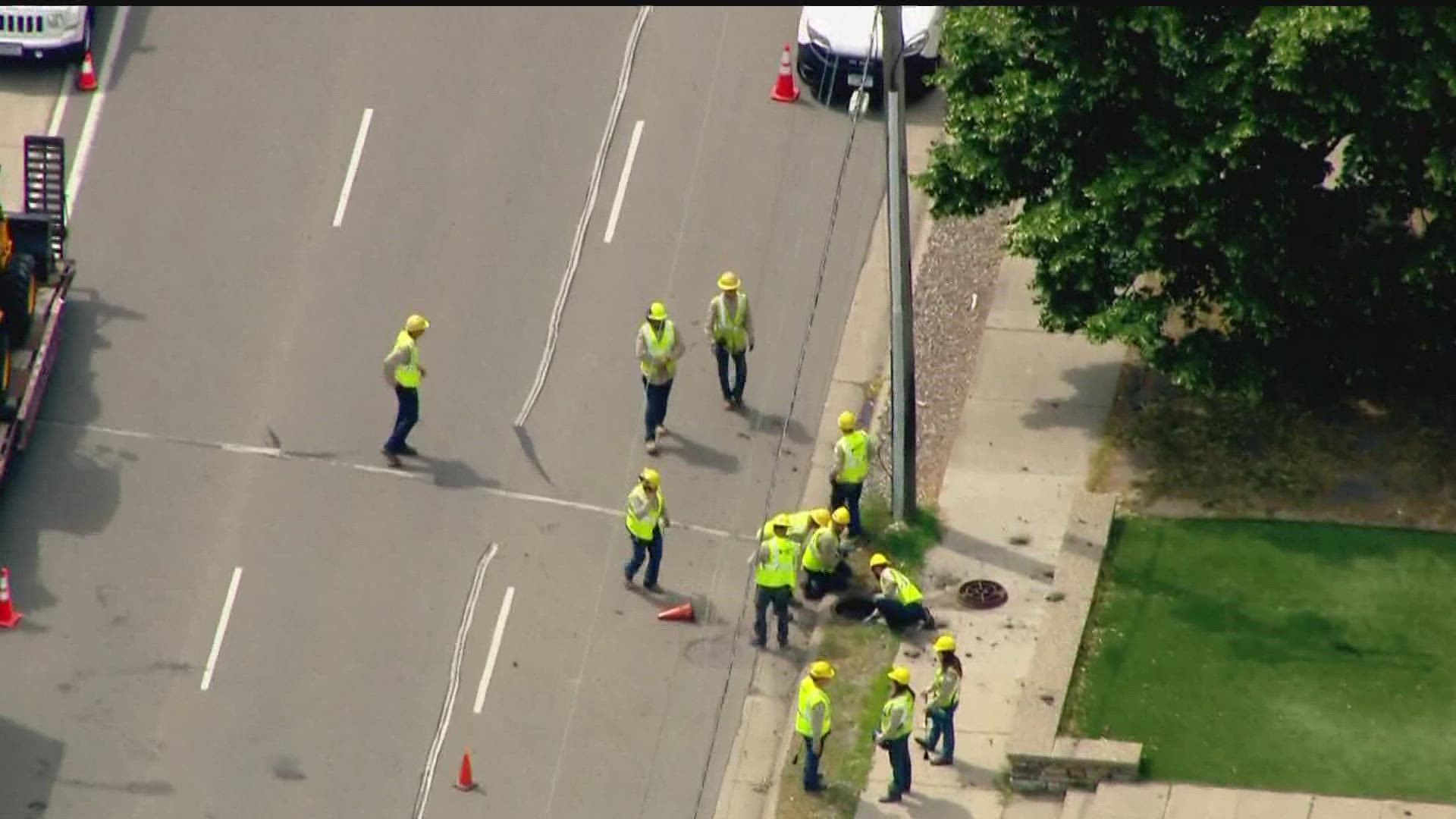 Officials have evacuated all buildings on University Avenue between 15th Avenue Southeast and 19th Ave. SE.