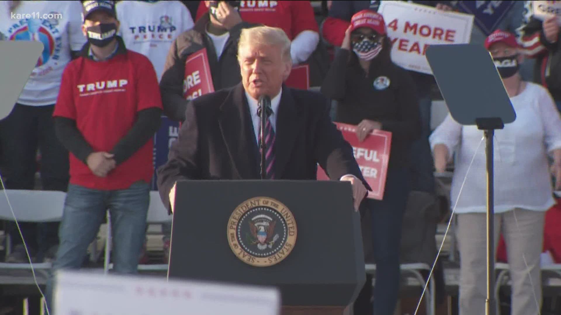 State health officials say nine people who attended President Trump's rally in Bemidji tested positive for the coronavirus.