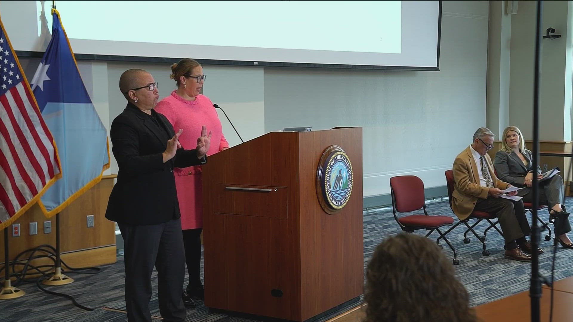 The latest Minnesota budget forecast projects a short-term surplus.