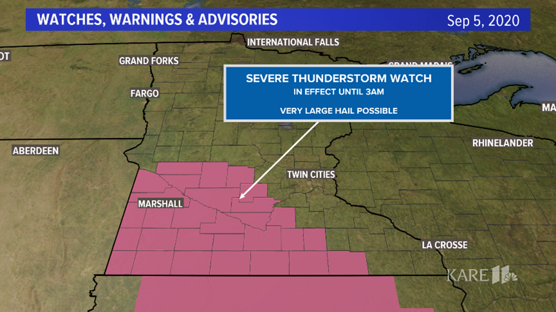 Current weather forecast in the Twin Cities
