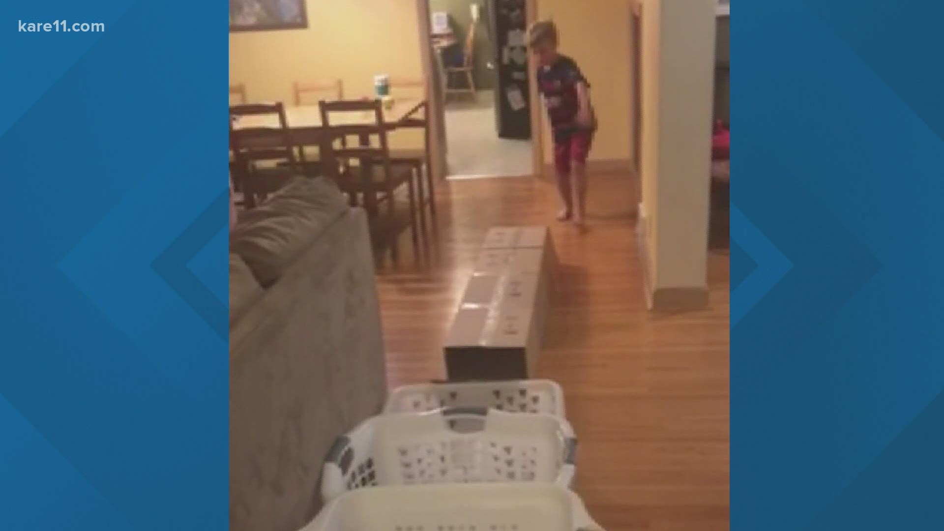 This edition of Highlights from Home shows us how to play a unique version of skee ball with laundry baskets.