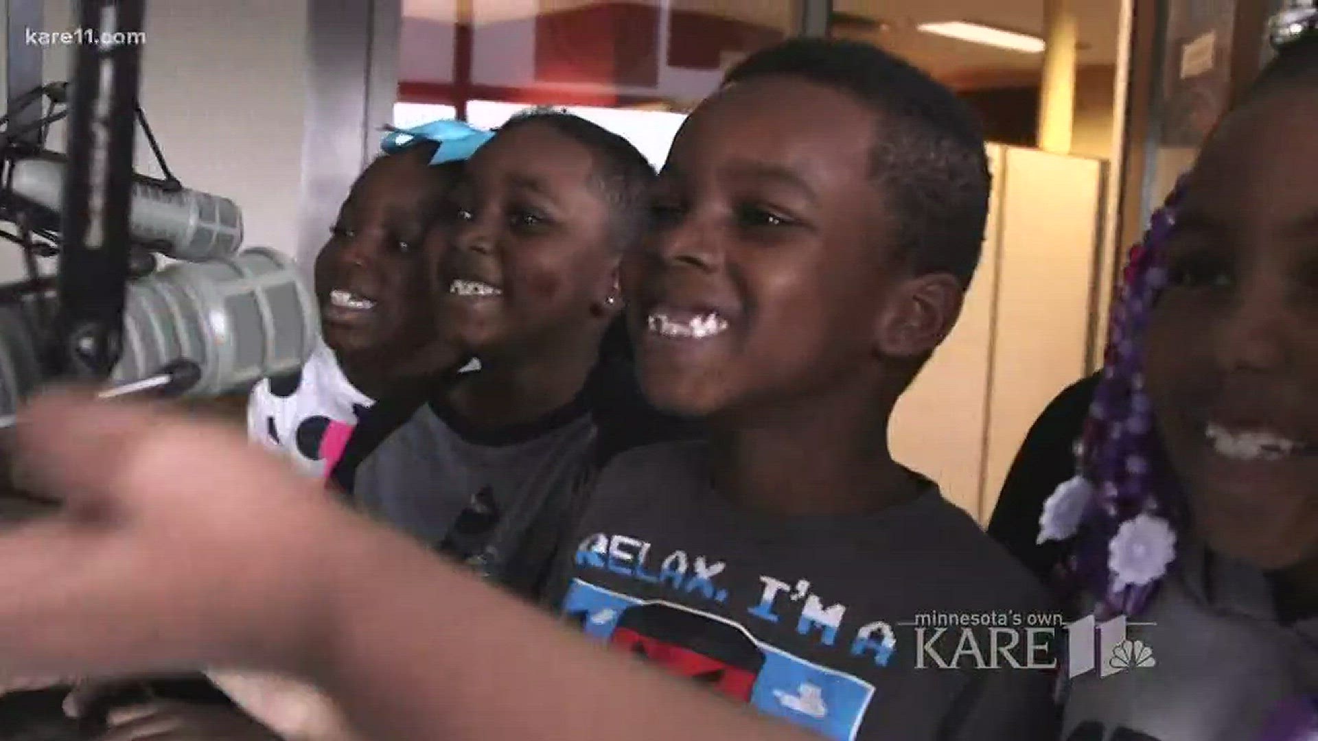 The students at Lucy Laney Elementary in Minneapolis took over the KMOJ radio airwaves last week. Photojournalist Ben Garvin shows us broadcasting at its best -- or should we say -- cutest. http://kare11.tv/2jaJdtE