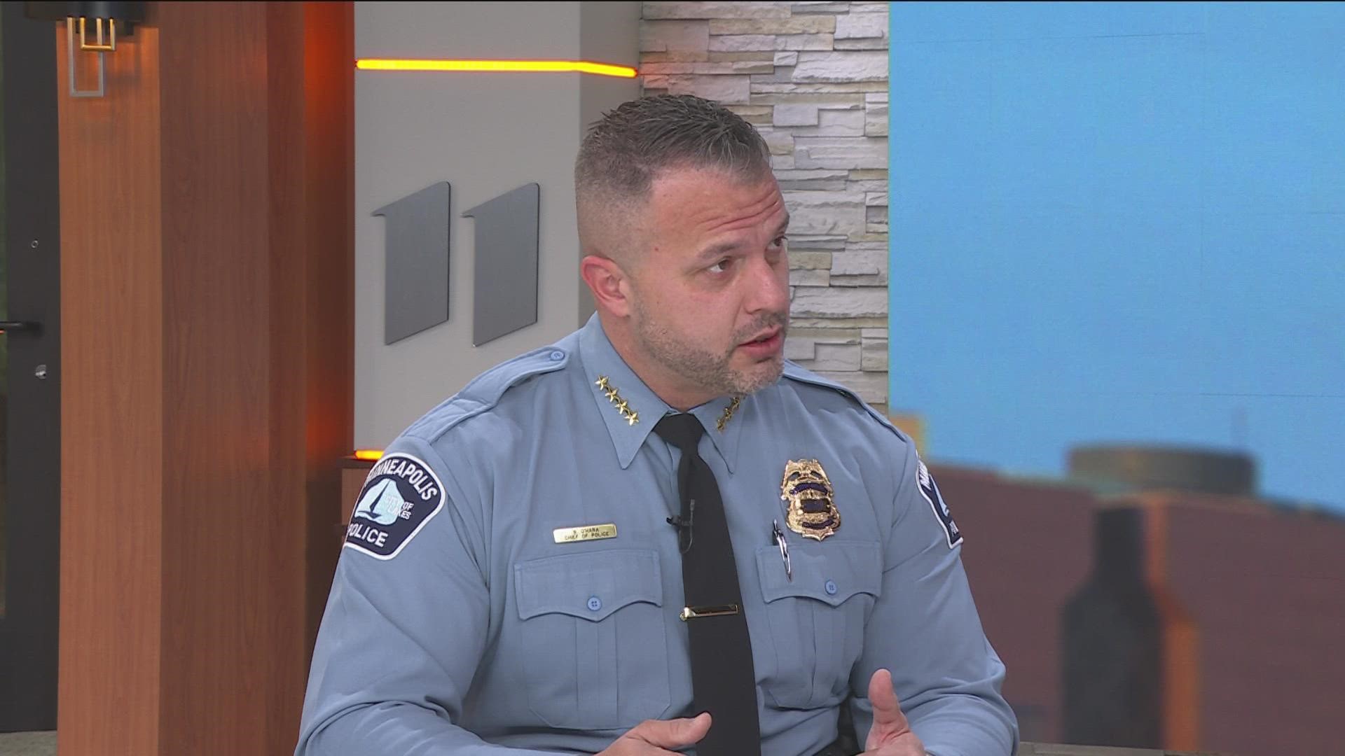 O'Hara discussed his first days on the job, and his plans for the Minneapolis Police Department.