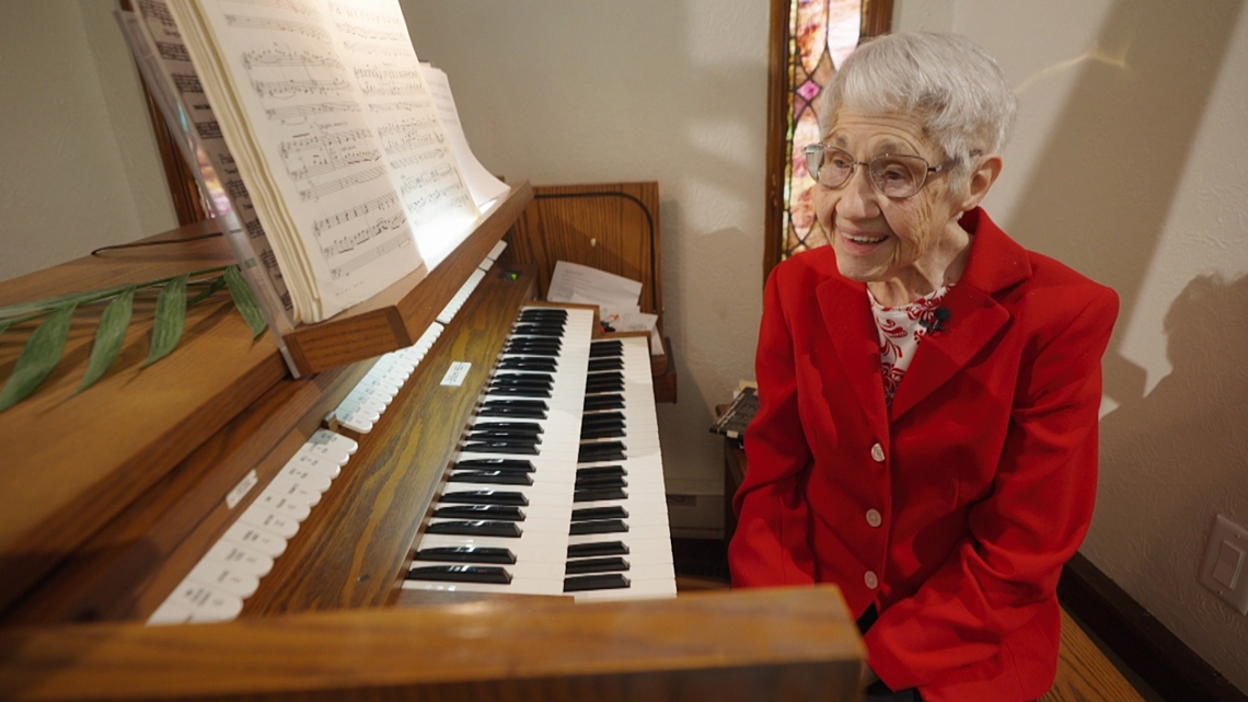 At 103, church organist isn't ready to play her swan song