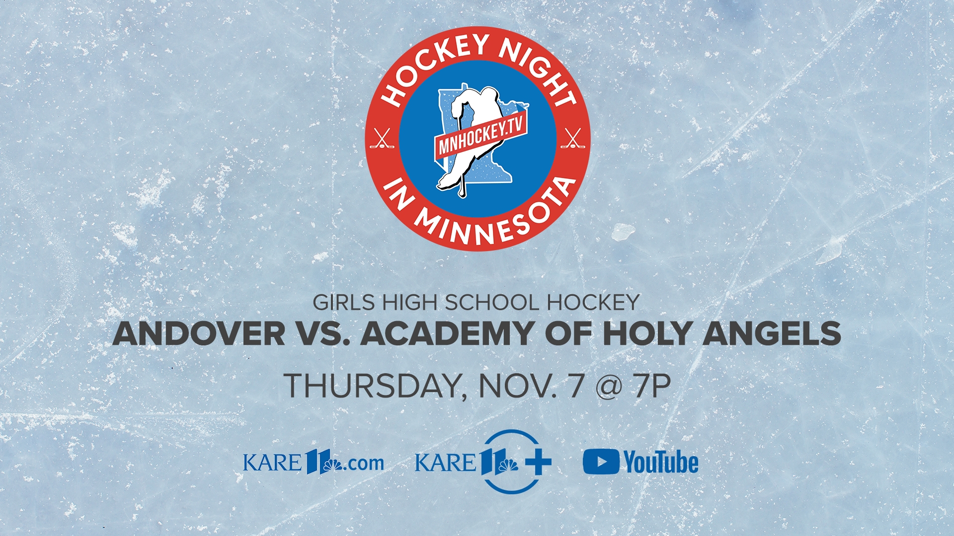 REPLAY: Hockey Night in Minnesota | Nov. 7: Andover vs Academy of Holy ...