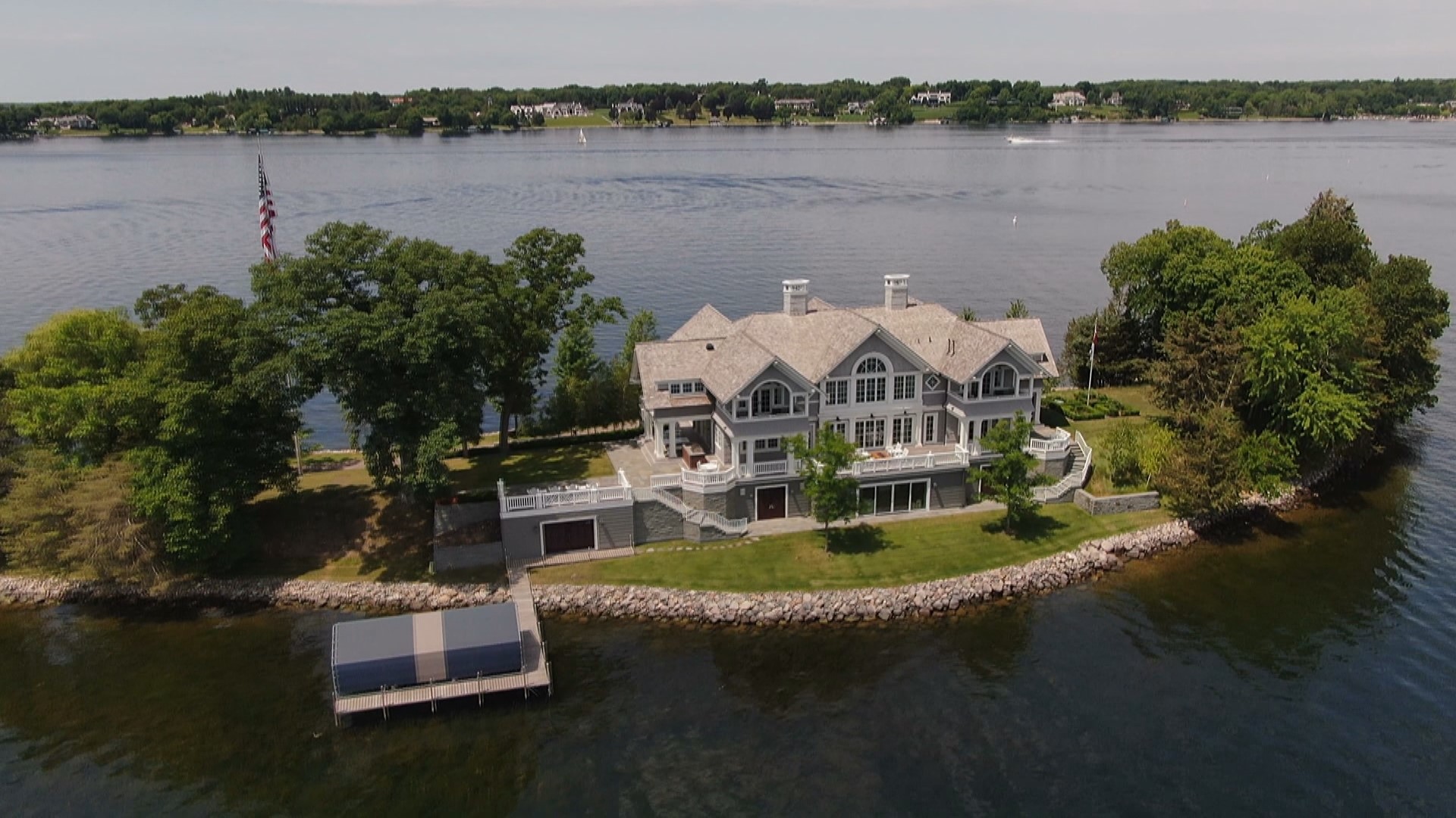 In the market for a lake home? Check out this Wayzata Bay property that comes with the house and a private peninsula.