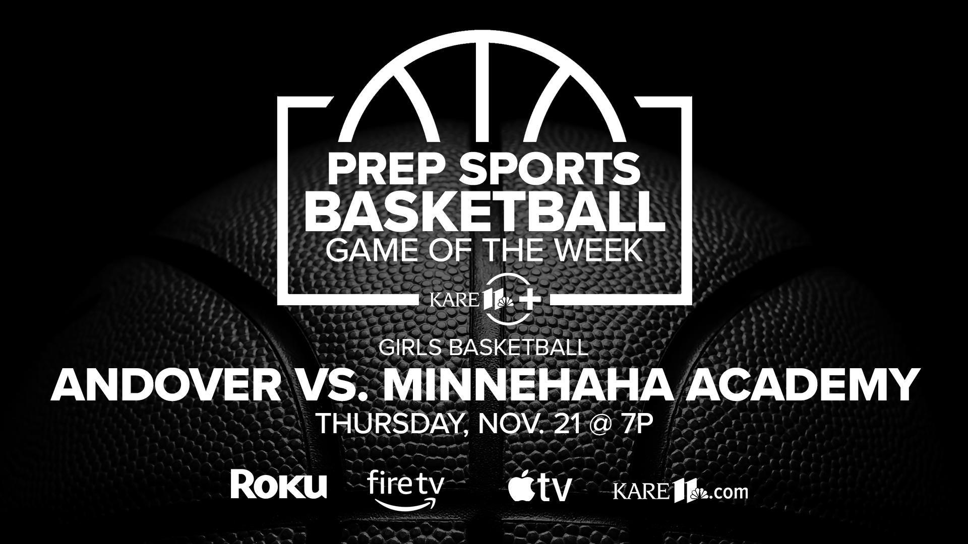 Watch Andover take on Minnehaha Academy on KARE 11's free stream.