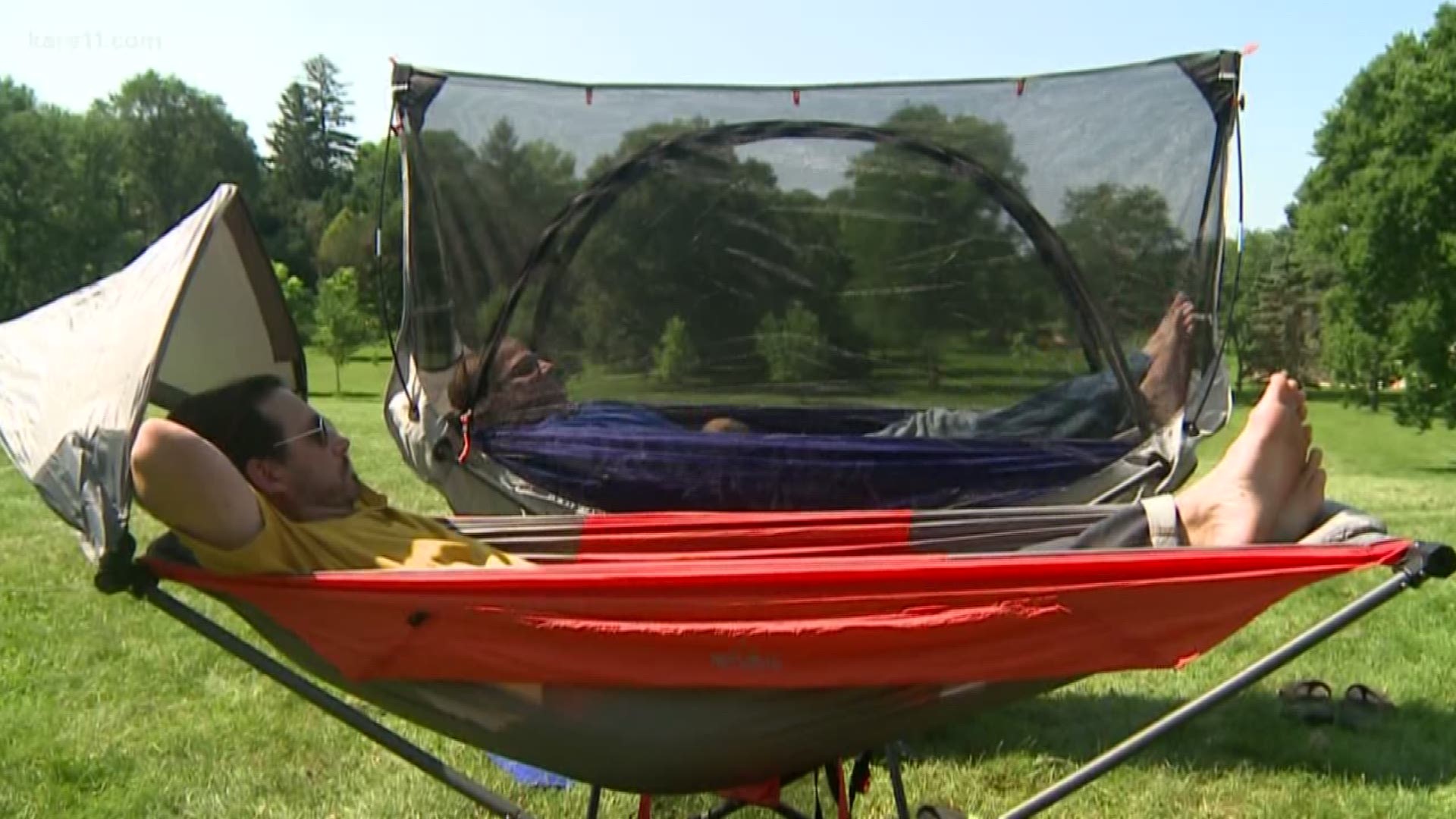 With their company The Republic of Durable Goods, two former Target designers created a new hammock that lets you relax anywhere you want.