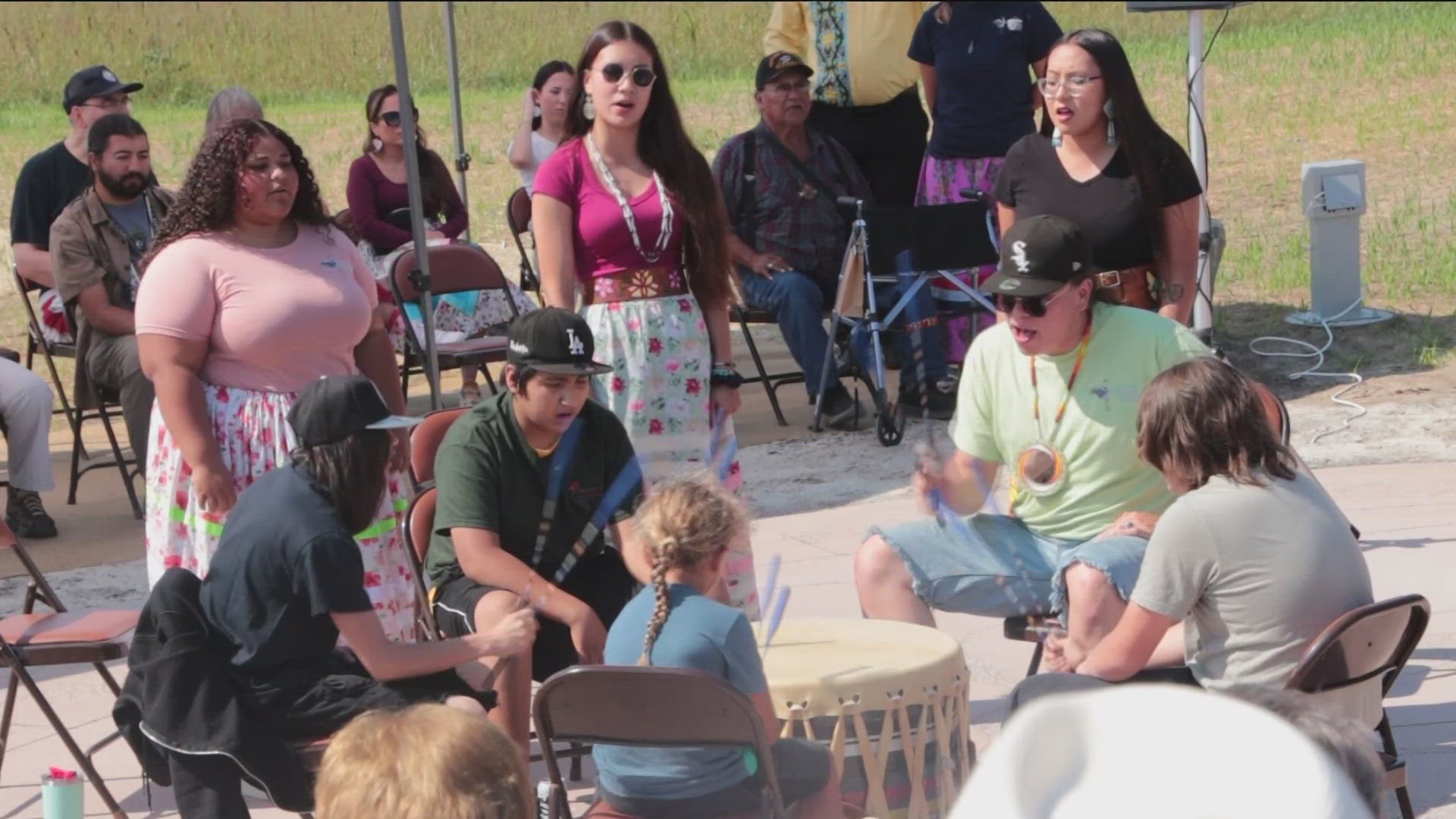 A celebration was held on Sunday, Aug. 25 as native groups from around Minnesota gathered to celebrate the completion of a project started months ago.