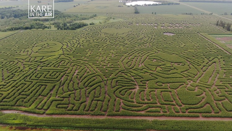 KARE in the Air: Stoney Brook Farms vies for world's largest corn maze