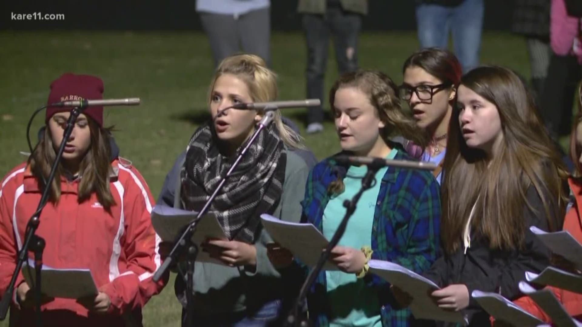 The people of Barron, Wisconsin, have not lost hope that Jayme Closs will return home safely. Jayme's own choir led the community in a song Monday night at the high school football field as they gathered to share their hope that she will return home safel