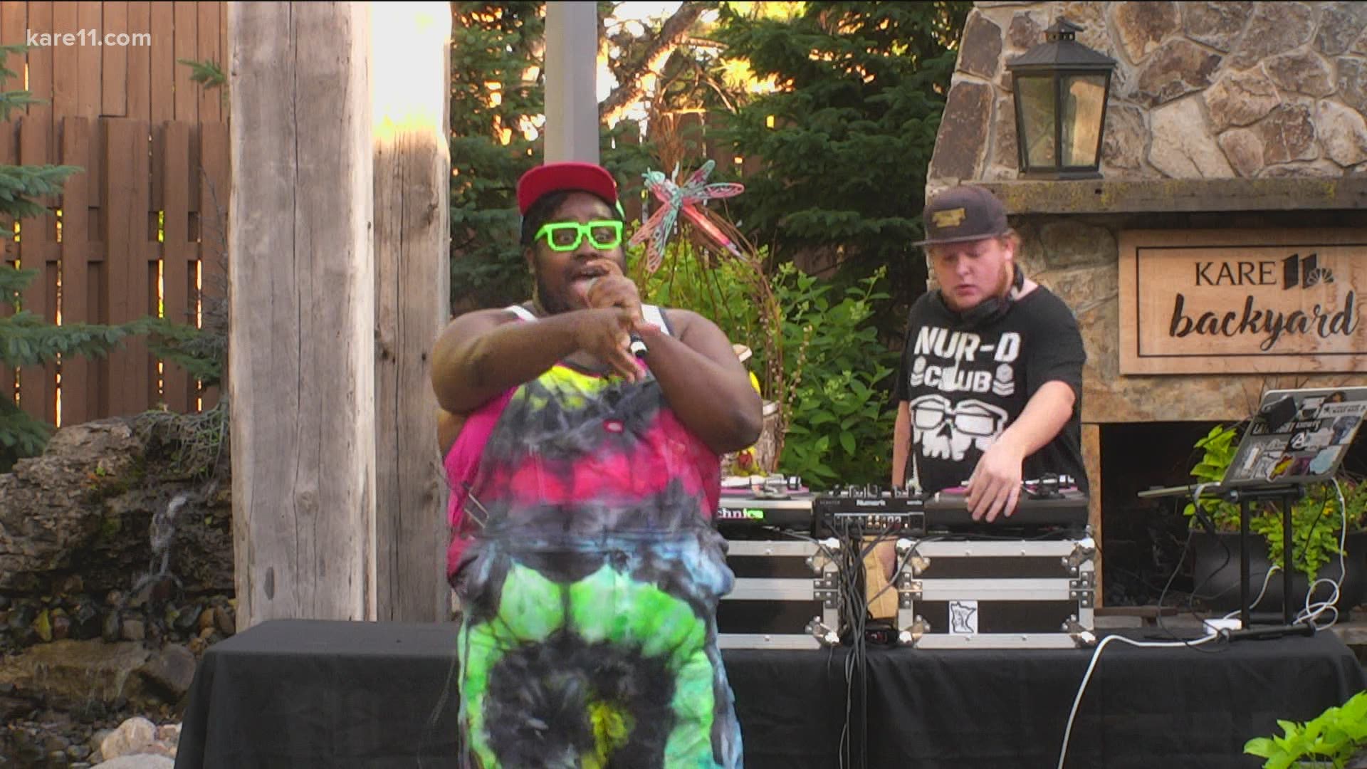 The KARE 11 backyard was rcokin' Friday morning with Nur-D on the mic