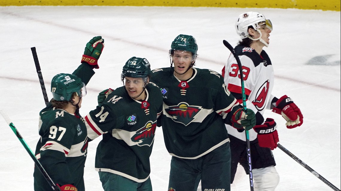 Wild score twice in shootout to beat New Jersey 3-2