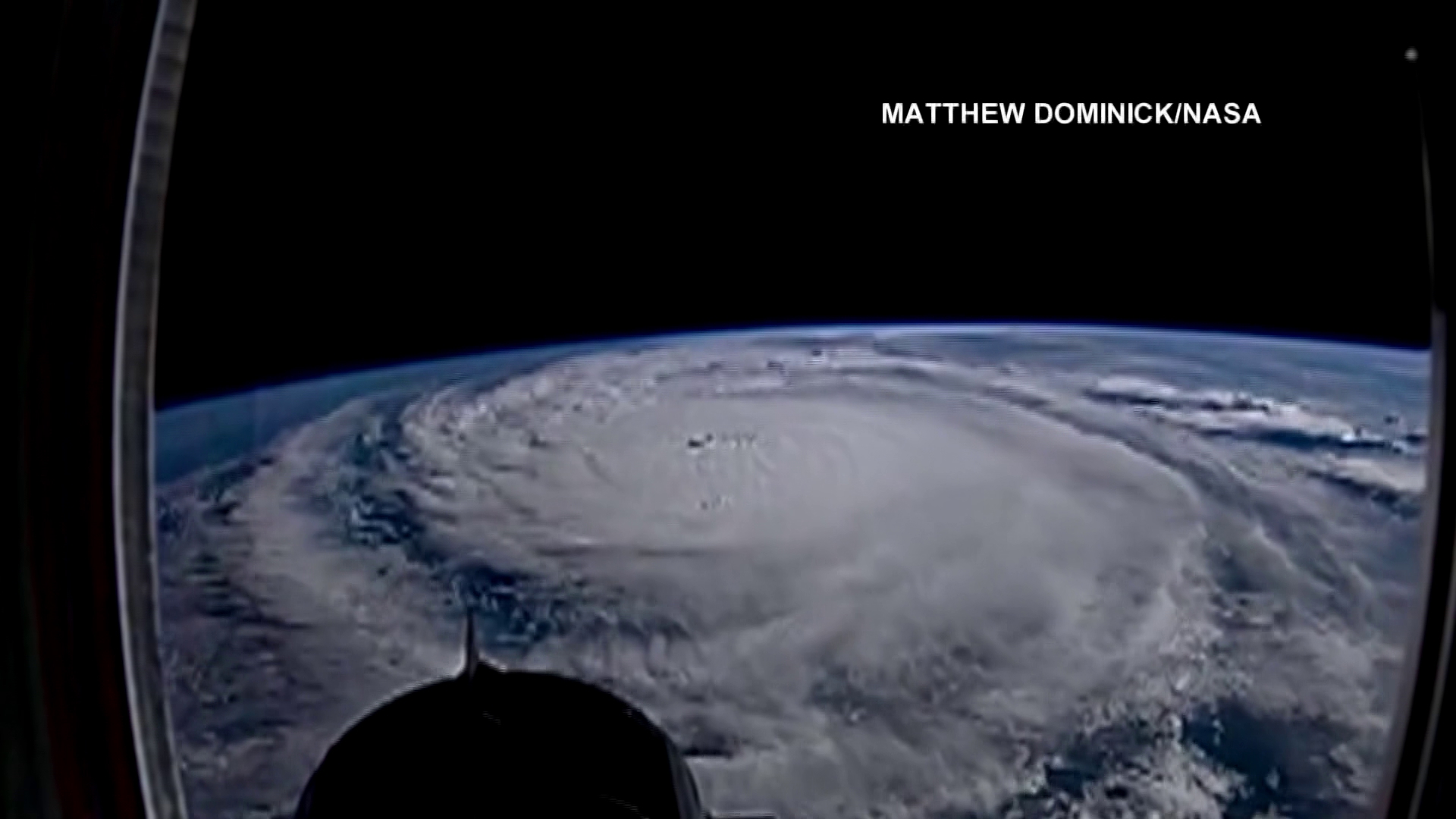 NASA astronaut Matthew Dominick got a complete view of Hurricane Milton from the International Space Station Tuesday morning.