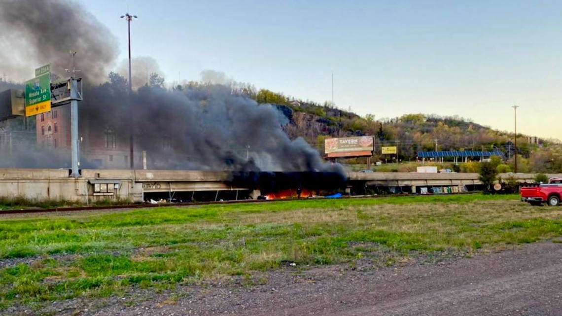 No injuries after fire destroys Duluth homeless encampment - Vimarsana News