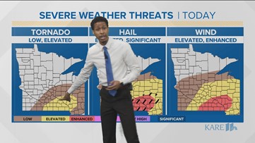 Comfortable day morphs into stormy afternoon