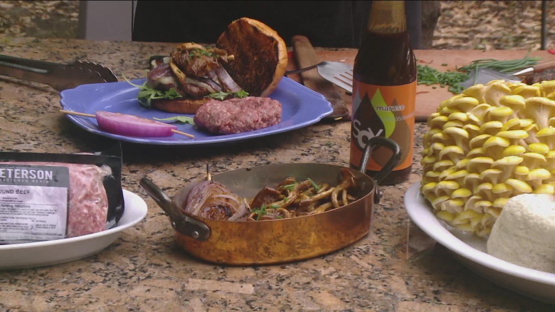 During KARE 11 Saturday, Karl Benson from Cooks of Crocus Hill demonstrated how to cook their delicious mushroom burger.