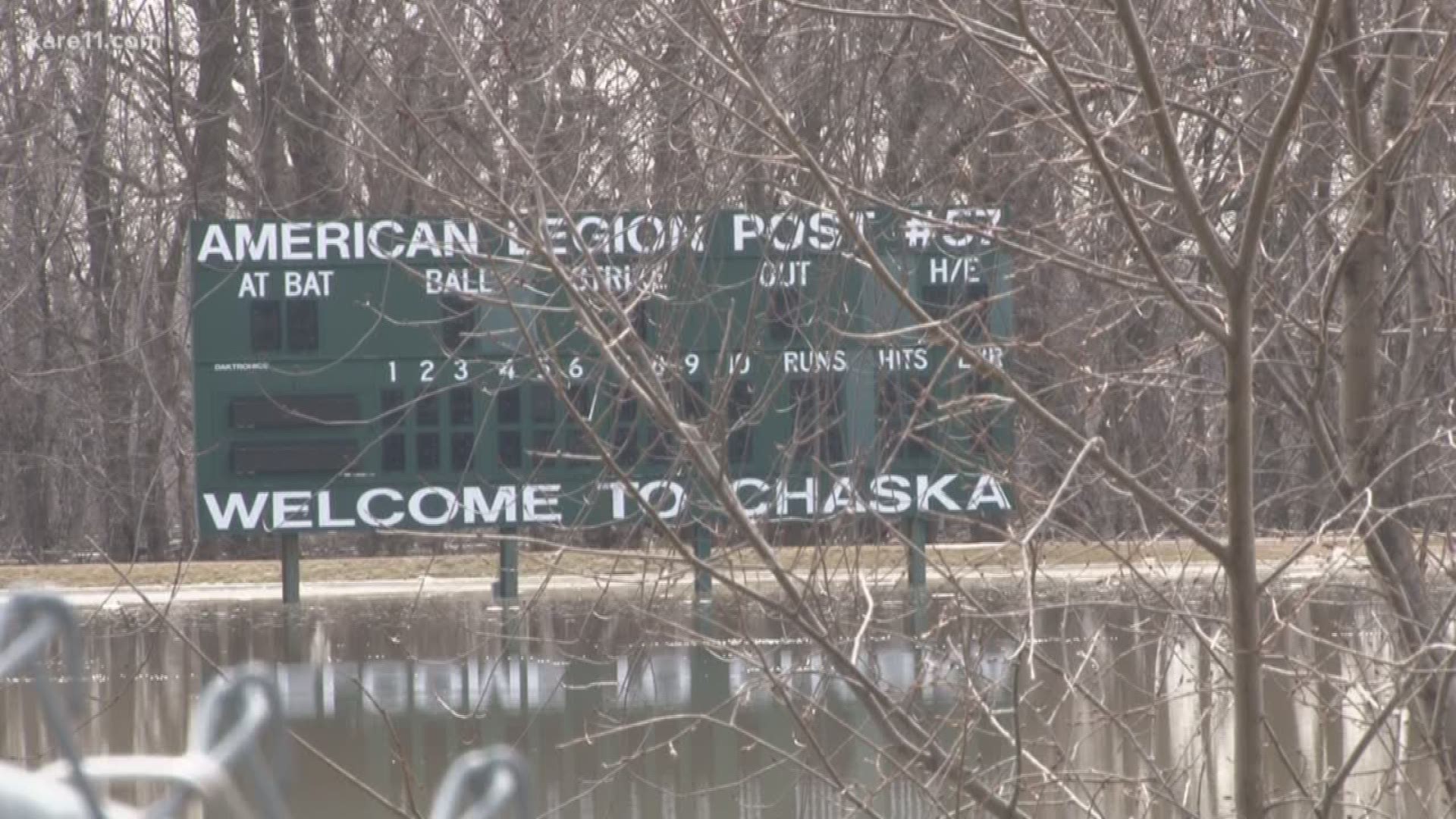 Chaska intentionally floods baseball field