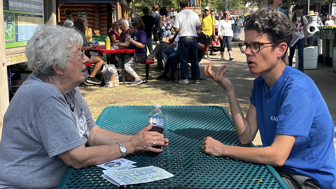 Jana Shortal reunites with Judy at the Minnesota State Fair