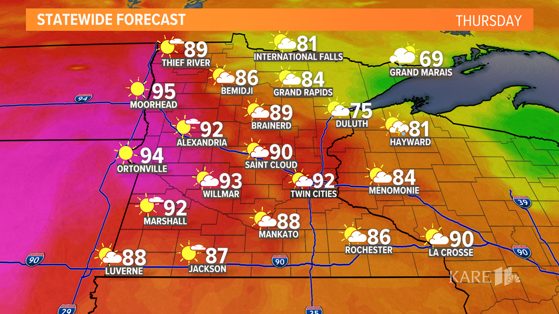 Current weather forecast in the Twin Cities | kare11.com