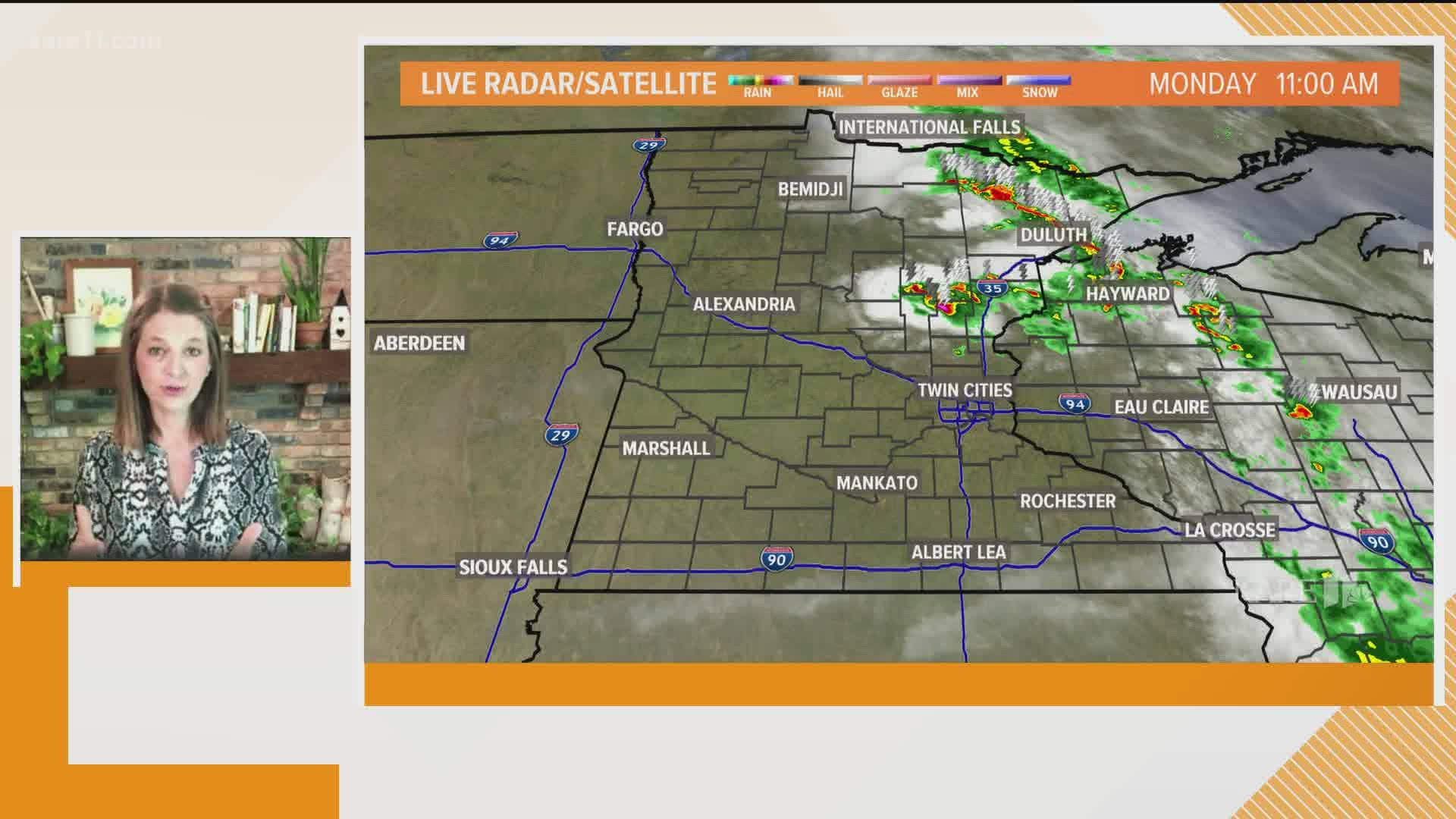 Current weather forecast in the Twin Cities