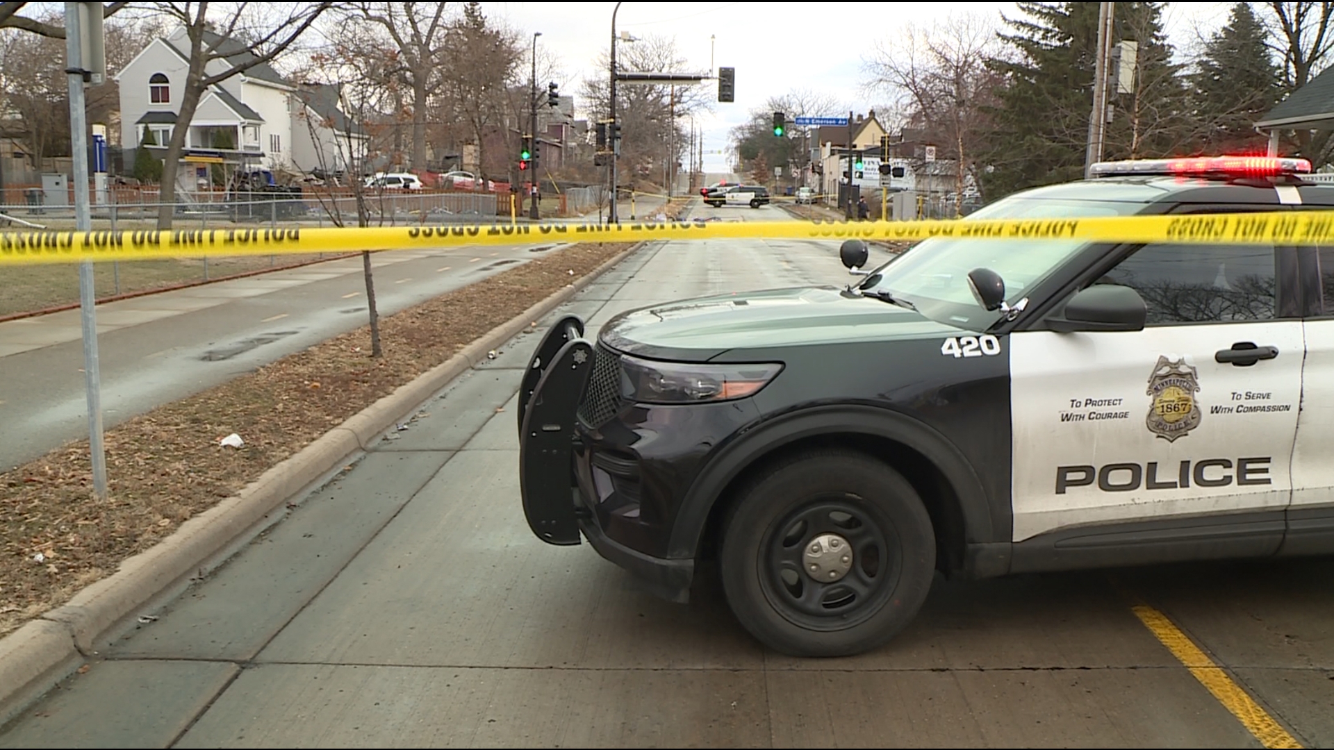 Three people were hurt and two are dead in a crash in north Minneapolis.