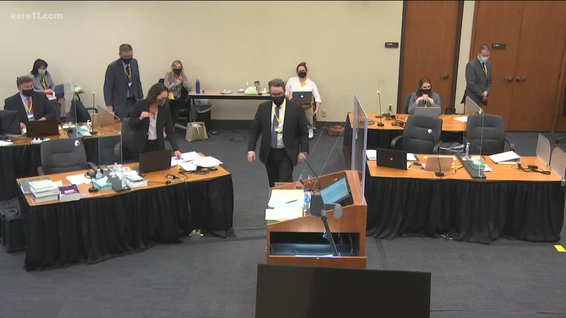 KARE 11's Lauren Leamanczyk was inside the courtroom as media members have been taking turns sitting in on the Derek Chauvin trial during the pandemic.