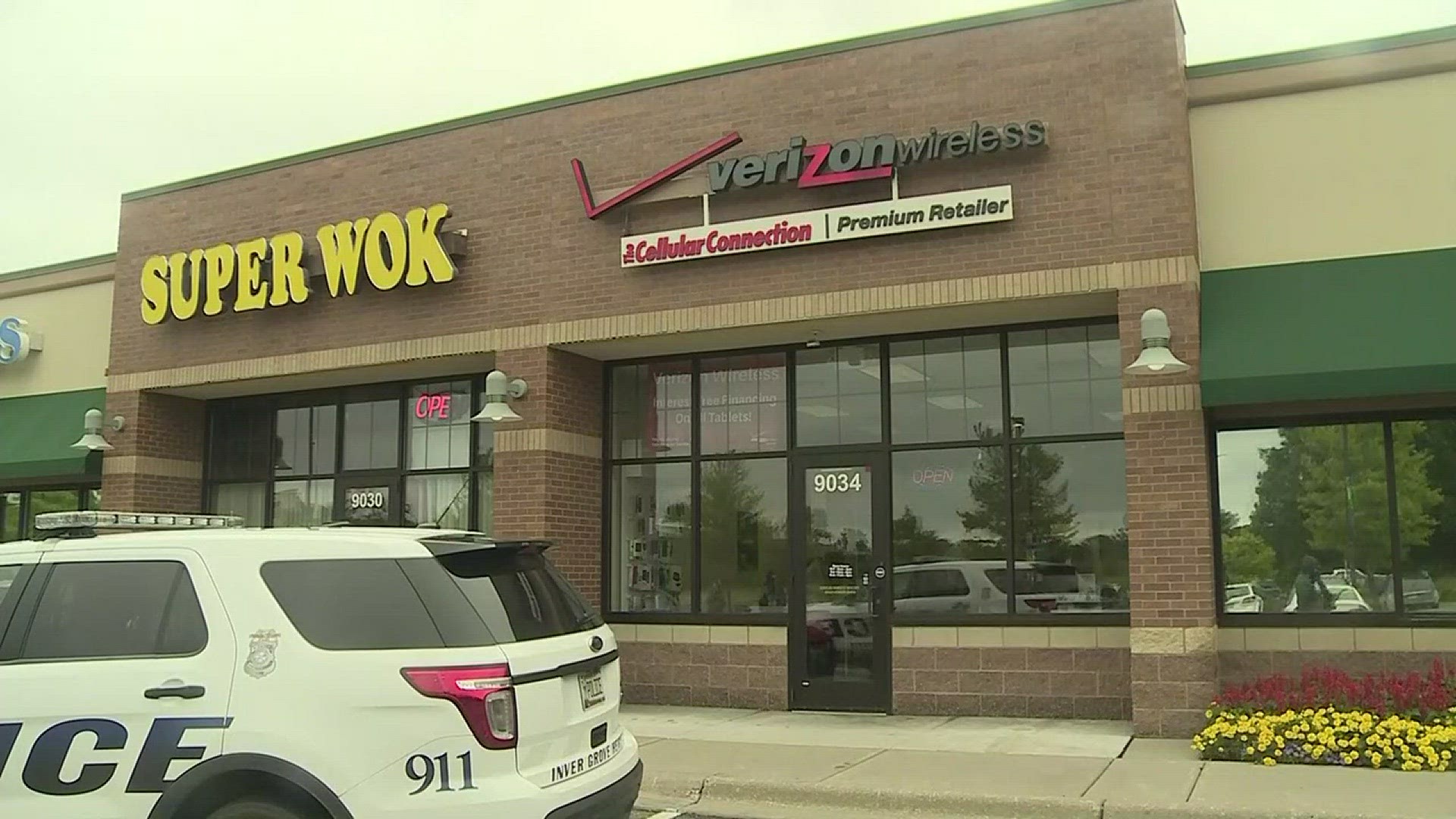 Police say it appears an armed robbery suspect was shot multiple times by a clerk at a Verizon Wireless store in Inver Grove Heights.