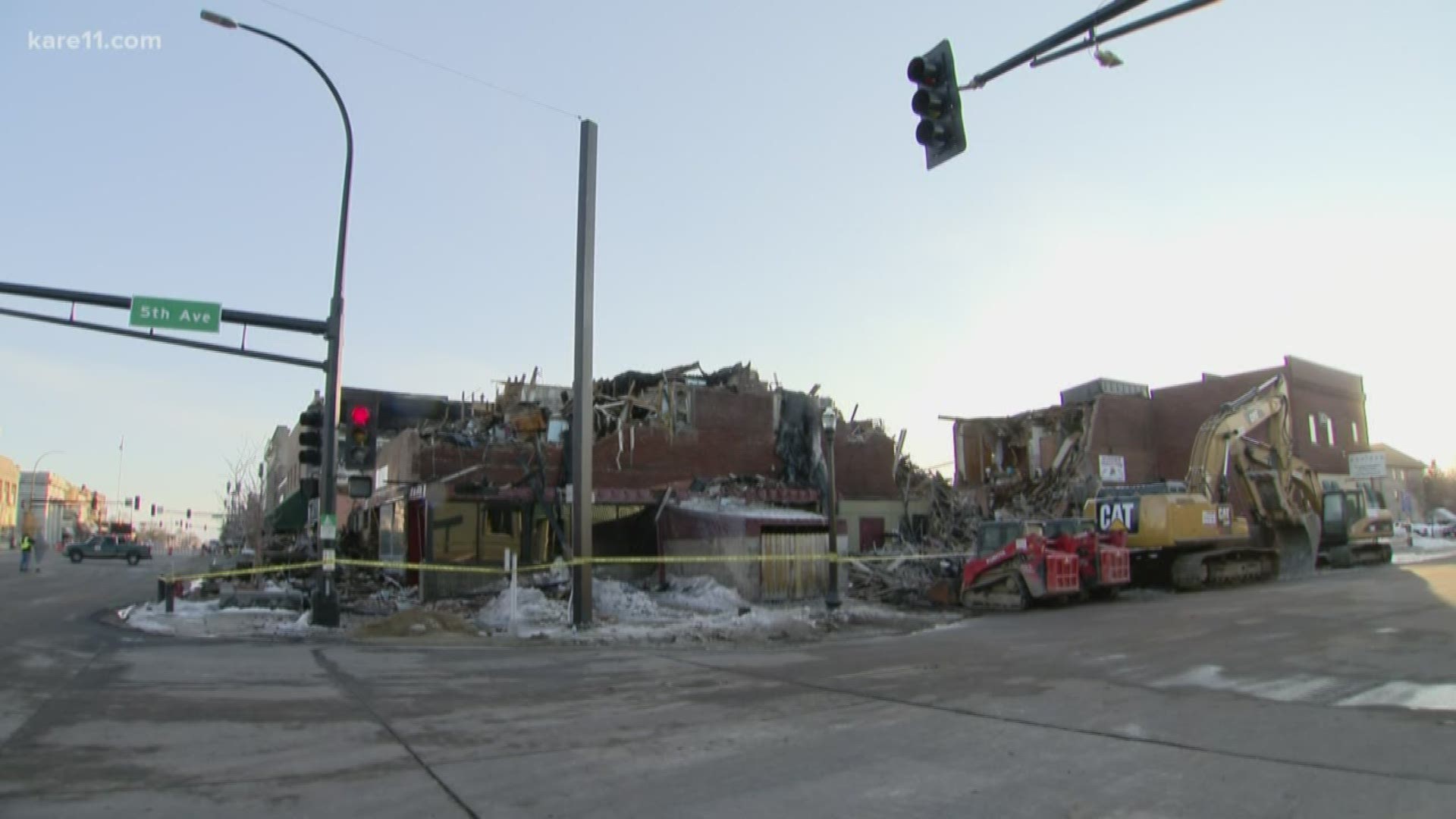 The fire sent 20 people running out of their apartments in the middle of the night.
It destroyed a half-dozen businesses.