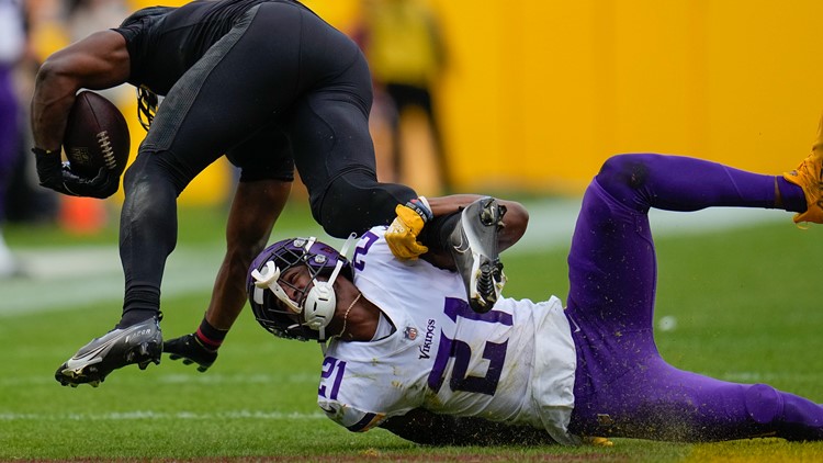 Minnesota Vikings safety Lewis Cine (6) in action during the NFL