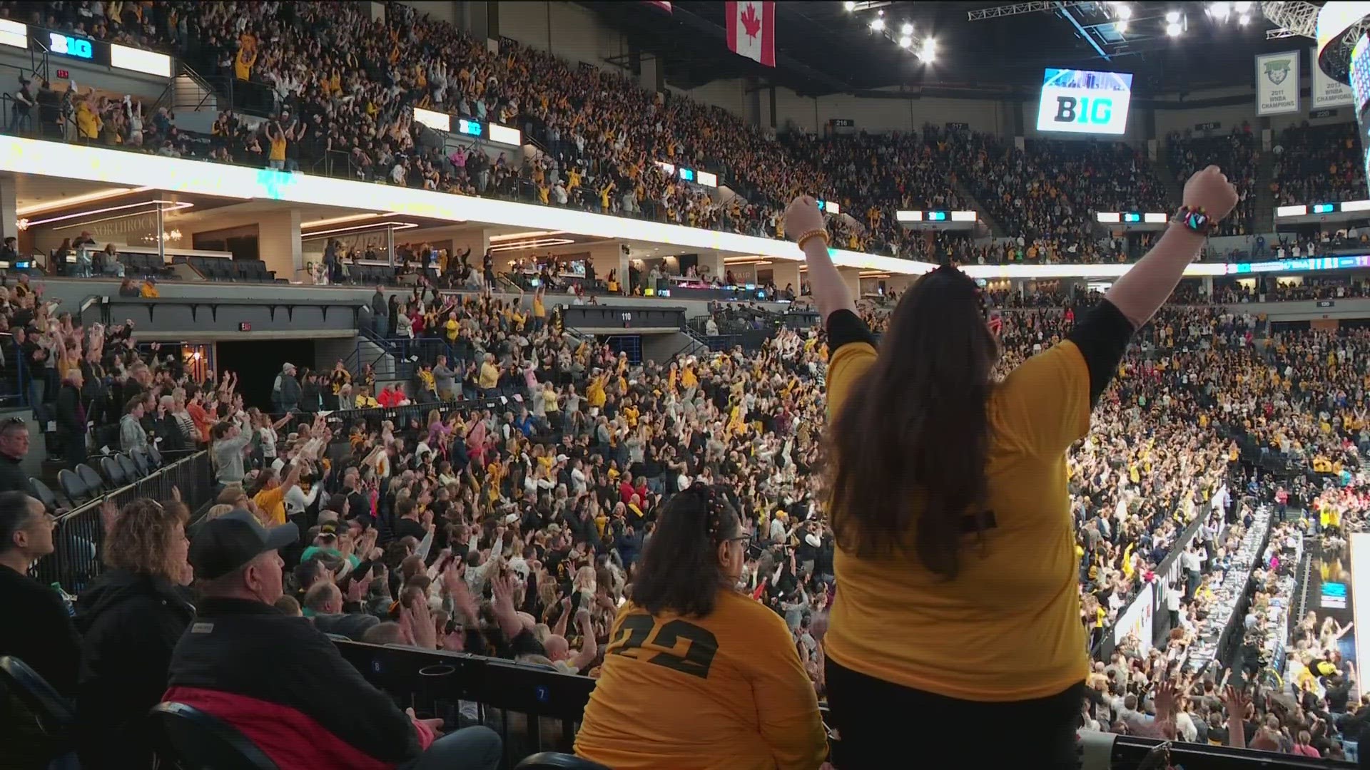 Iowans took over downtown Minneapolis for the Big Ten women's basketball tourney, joined by Minnesotans with Caitlin Clark-fever.