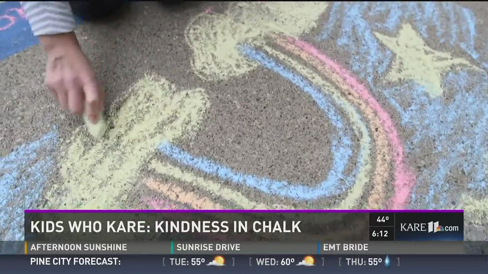 Kids who KARE: Kindness in chalk
