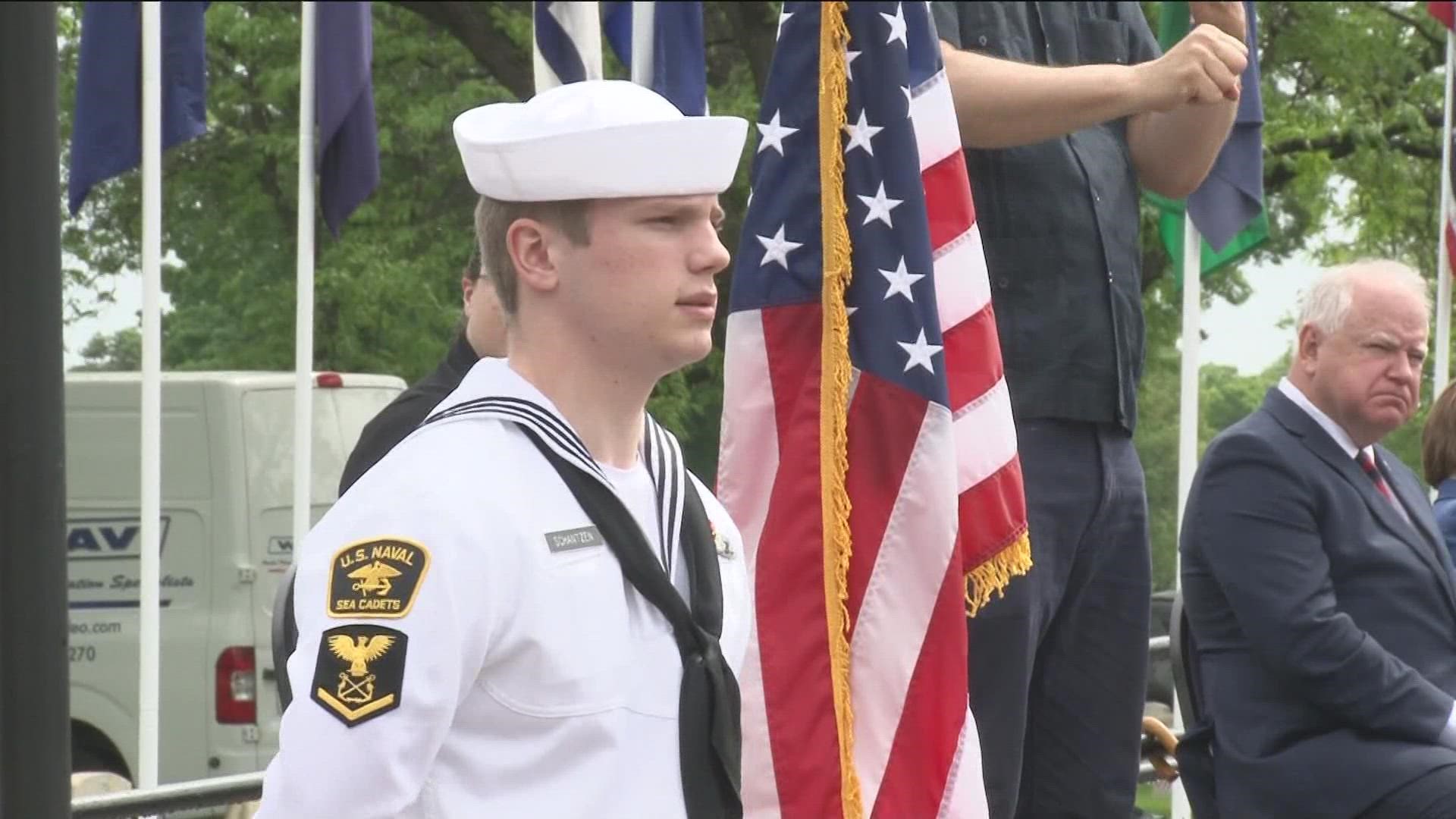 Minnesota's official observance of Memorial Day was once again a real gathering at Fort Snelling National Cemetery for the first time since before the pandemic began