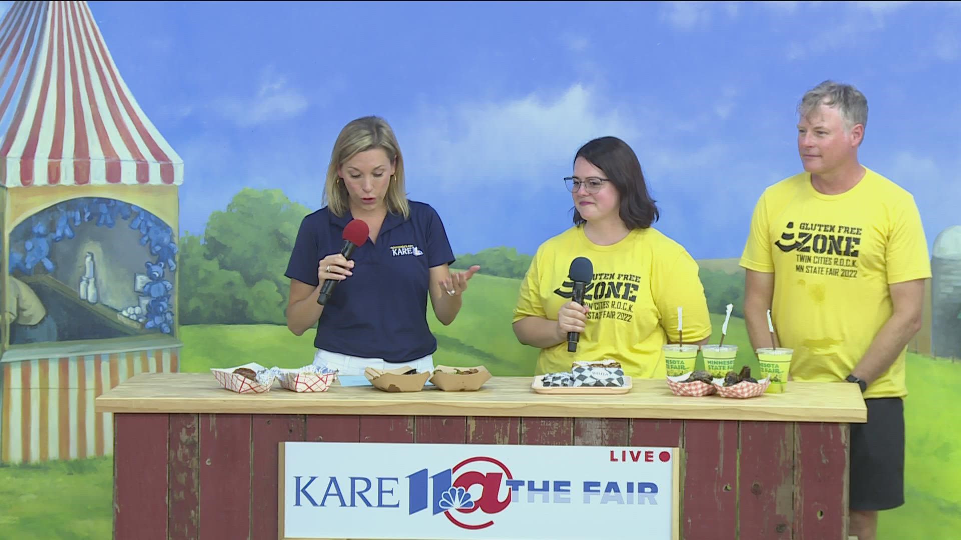 Greg Abel and Amber Gehring with Twin Cities R.O.C.K. swung by the KARE barn during KARE 11 News at 4 p.m. Friday to talk about the food.
